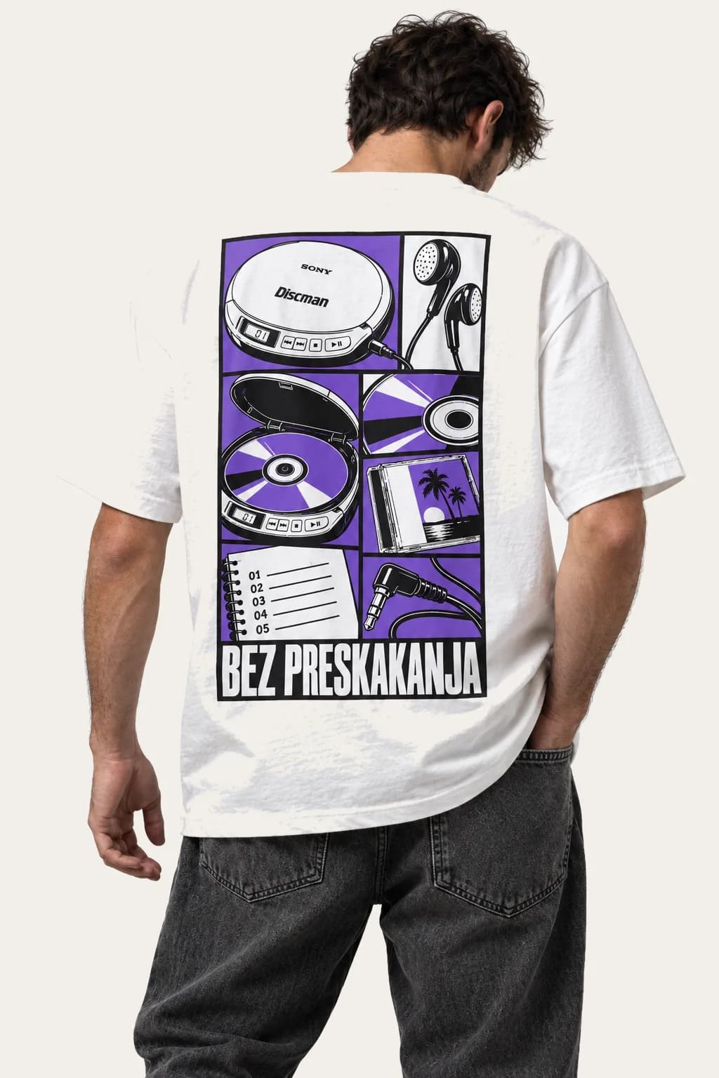 Majica Bez preskakanja, print na leđima