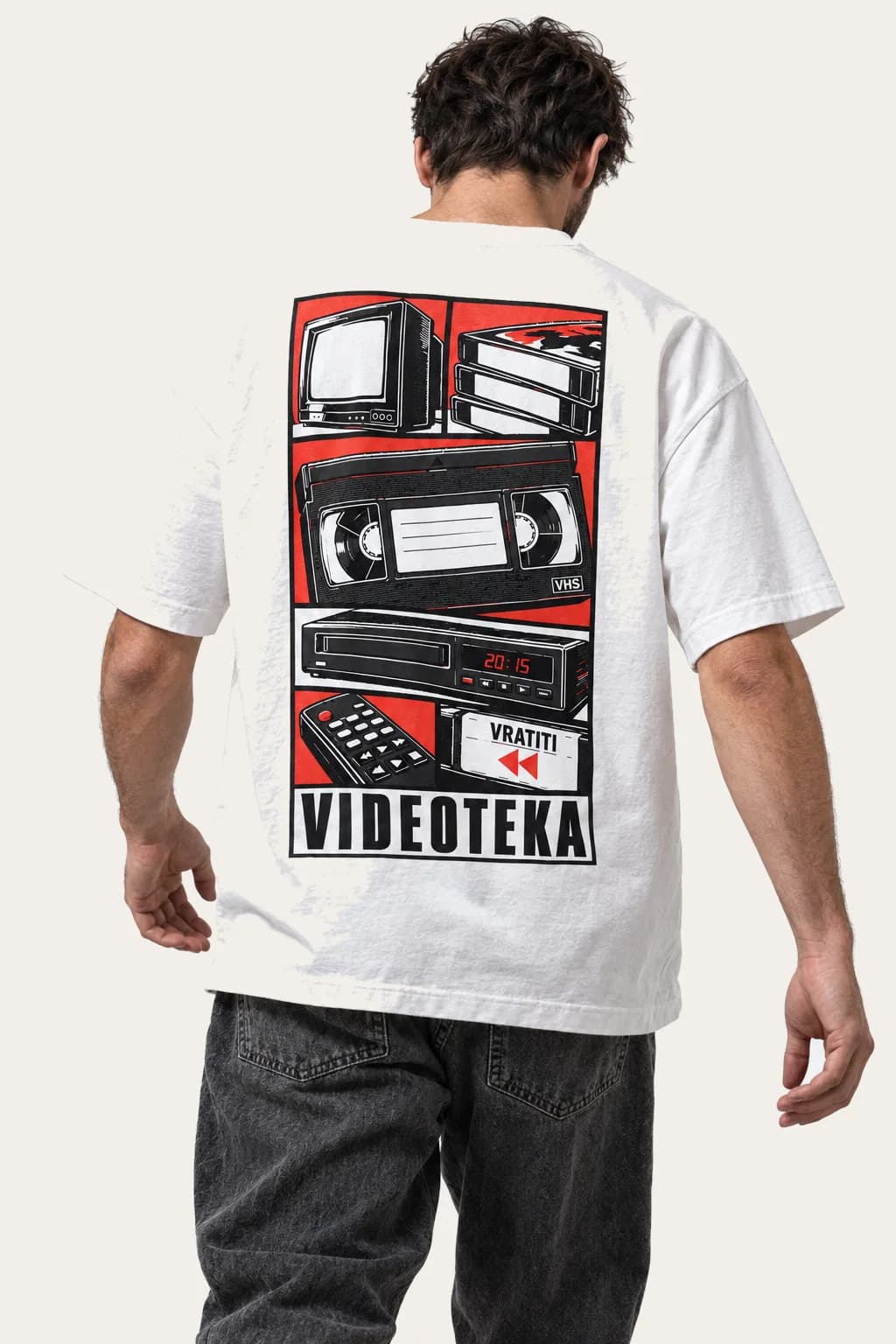 Majica Videoteka, print na leđima