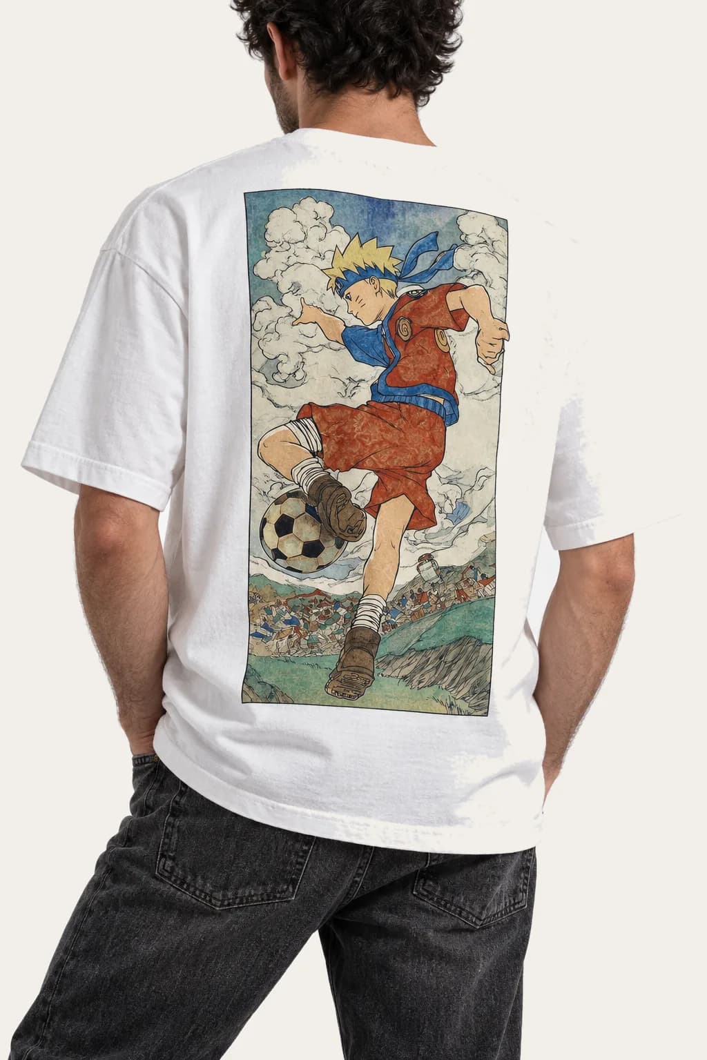 Majica Naruto, fudbal, print na leđima