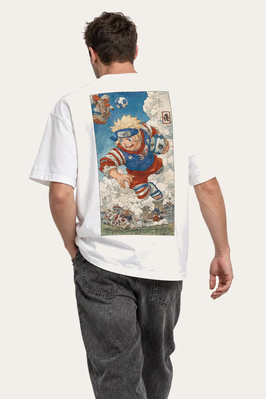 Majica Naruto, ragbi, print na leđima