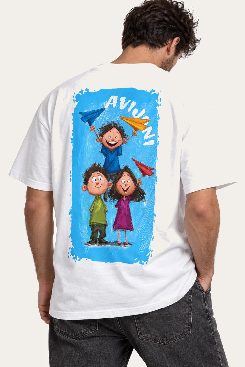 Majica Avijoni, print na leđima